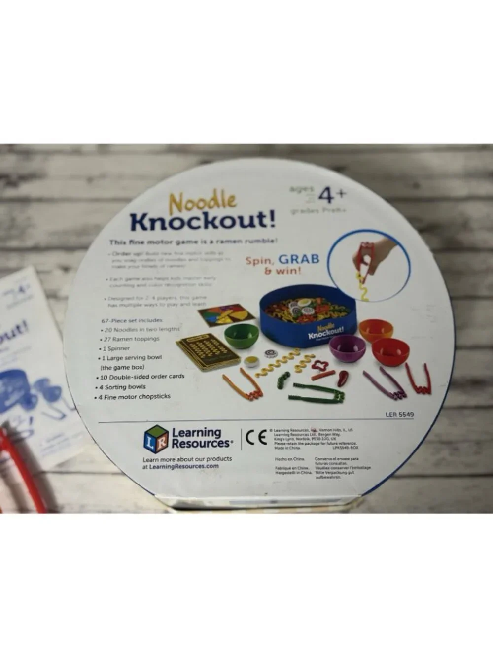 Learning Resources Noodle Knockout Fine Motor Game Ages 4+